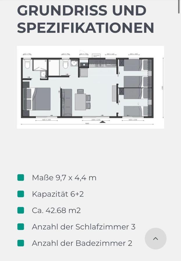 Villa Family Grand De Luxe Mobilhome 셀스 외부 사진